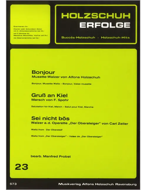 Holzschuh Erfolge, Band 23